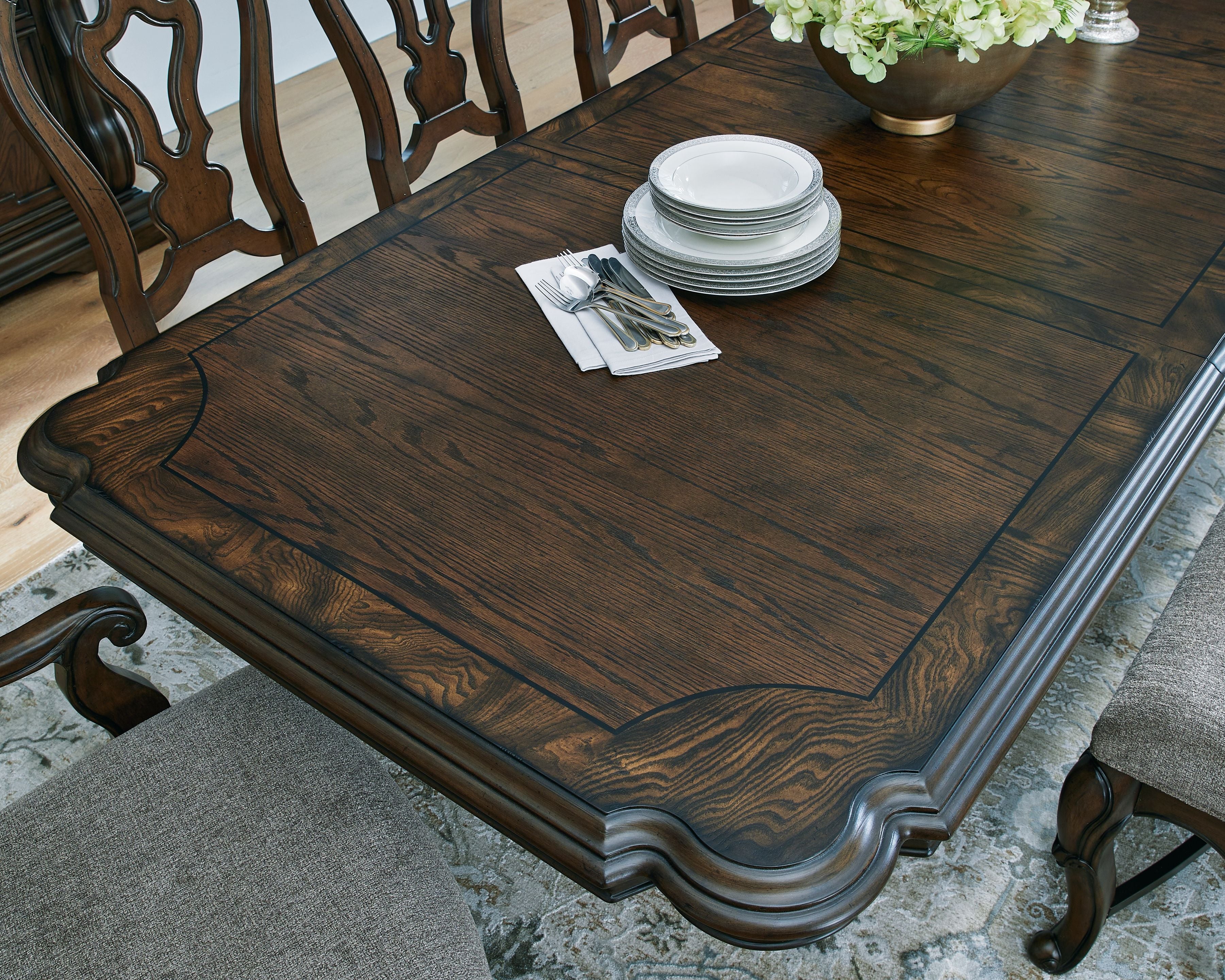 Maylee - Dining Extension Table - Dark Brown