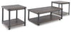 Wilmaden - Occasional Table Set (Set of 3) - Gray / Black