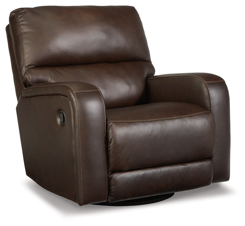 Emberla Swivel Glider Recliner Coffee – Mega Furniture USA