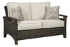 Paradise Trail - Loveseat w/Cushion - Medium Brown