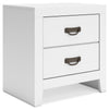 Binterglen - Two Drawer Night Stand - White