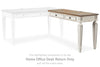 Realyn - Home Office Desk Return - White / Brown