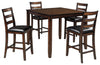 Coviar - DRM Counter Table Set (Set of 5) - Brown