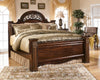 Gabriela - Dark Reddish Brown - King Poster Footboard