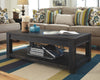 Gavelston - Black - Rectangular Cocktail Table